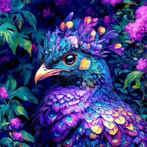 &quot;Möbelsamt, Dekosamt, Dekosamt, &quot;&quot;Zaubervogel 08&quot;&quot;&quot;