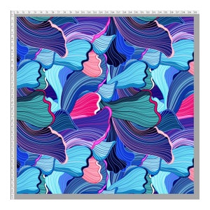 ABSTRACCIONES MULTICOLOR 5 Láminas de piel sintética estampadas de alta calidad, Tejido de piel ecológica, Piel para bolsos, Piel sintética estampada