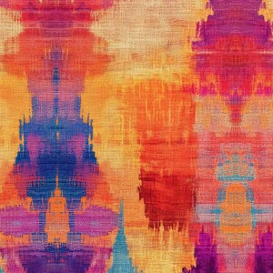 Bedruckter Kunstleder, hochwertiger Öko-Lederstoff, Leder für Taschen, bedrucktes veganes Leder - Solar Mirage 01