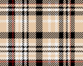 PLAID 1 High Quality Printed Faux Leather Sheet, Eco Leather Fabric, Leather for bags, Patterned faux leather