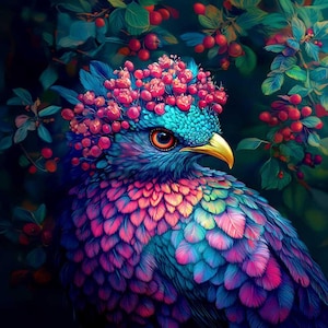 &quot;Möbelsamt, Dekosamt, Dekosamt, &quot;&quot;Zaubervogel 06&quot;&quot;&quot;