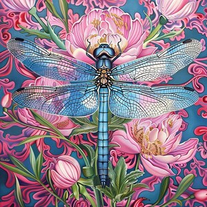 Dragonfly 02 Hoja de cuero sintético de impresión de alta calidad, Panel de cuero ecológico, Tela, Cuero para bolsos, Cuero ecológico estampado estampado