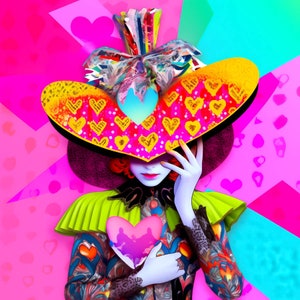 Neon-mode 04, Hochwertiger Druck Kunstleder Blatt, Eco-Leder-Panel, Stoff, Leder für Tasche, Gemustertes bedrucktes Öko-Leder