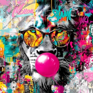 Upholstery velvet, Upholstery Velvet Fabric,  Decorative Velvet ,Upholstery velvet, &quot;Neon lion 01&quot;