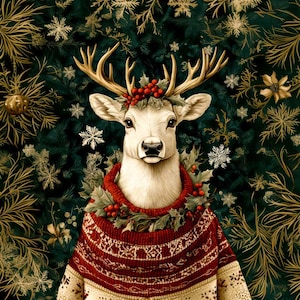 High Quality Printed Upholstery Velours Panel, Upholstery Velvet Fabric,  Decorative Velvet ,Upholstery velvet, &quot;Christmas deer 01&quot;