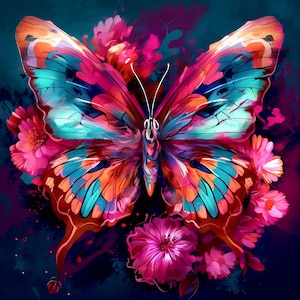 MARIPOSAS MÍSTICAS 3 Impresión de alta calidad Hoja de cuero sintético, Panel de cuero ecológico, Tela, Cuero para bolsos, Cuero ecológico estampado estampado