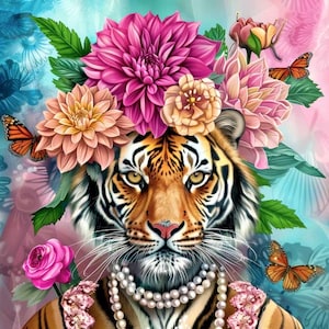 Panel de piel sintética con estampado, panel de piel ecológica de alta calidad, tela, piel para bolsos, piel ecológica estampada, Sumer Tiger 01