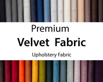 Premium Velvet Upholstery Fabric, Velvet Fabric by the Meter, Luxury Velvet Fabric for Sofa , Chair, Curtain Furniture, Bed, Cushion, Pouf