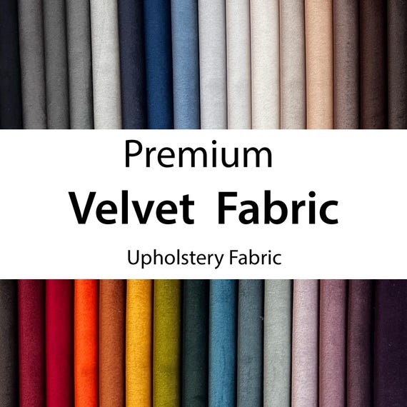 Premium Velvet Upholstery Fabric, Velvet Fabric by the Meter, Luxury Velvet Fabric for Sofa , Chair, Curtain Furniture, Bed, Cushion, Pouf