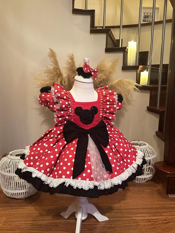 minnie mouse black white dress Inspired Handmade Polka Dot Red Tutu, Handmade Princess Dress - Girls' Special Occasion Disney Baby Girl Toddler Outfit Blazers_C Buy Libas Mart Baby Color:Dark green SVG For Cricut Design