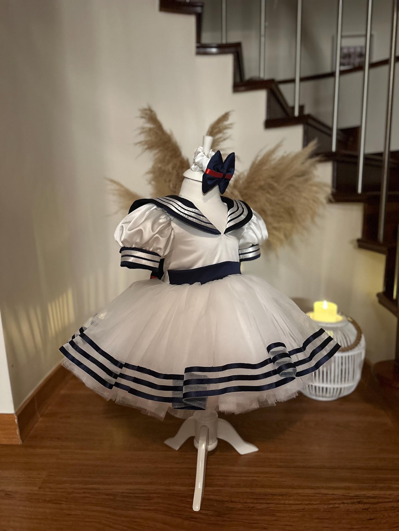 Nautical Baby Girl Dress | Handmade Sailor Tutu Dress | Toddler ...