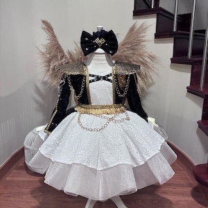 blue black gold white dress costume The blue white gold dress