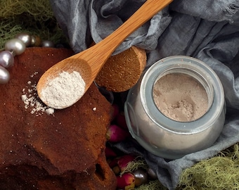 Organic Rose Botanical Face Powder: Pearl & Silk Face Treatment