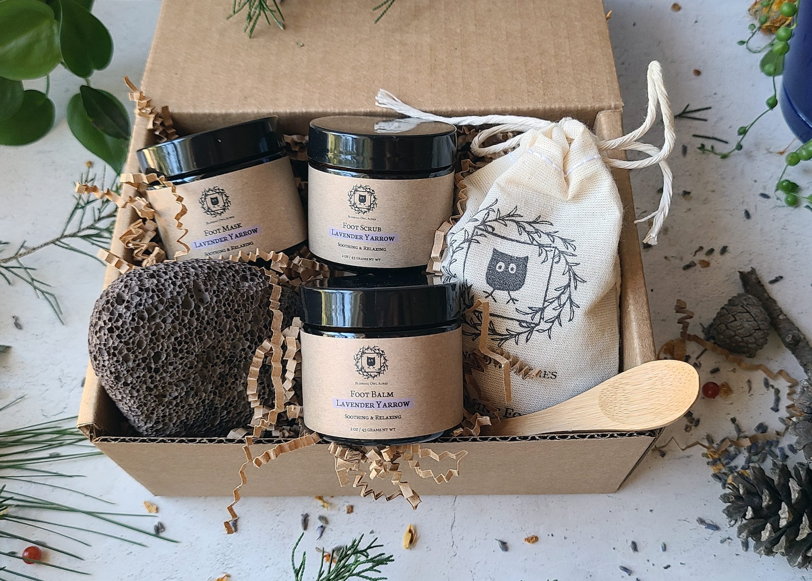 Foot Spa Kit Herbal Foot Spa Gift Set Foot Balm Foot Mask Etsy