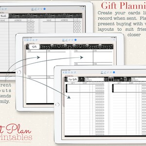 Digital Christmas Planner for Goodnotes - Gift Planning for friends and family