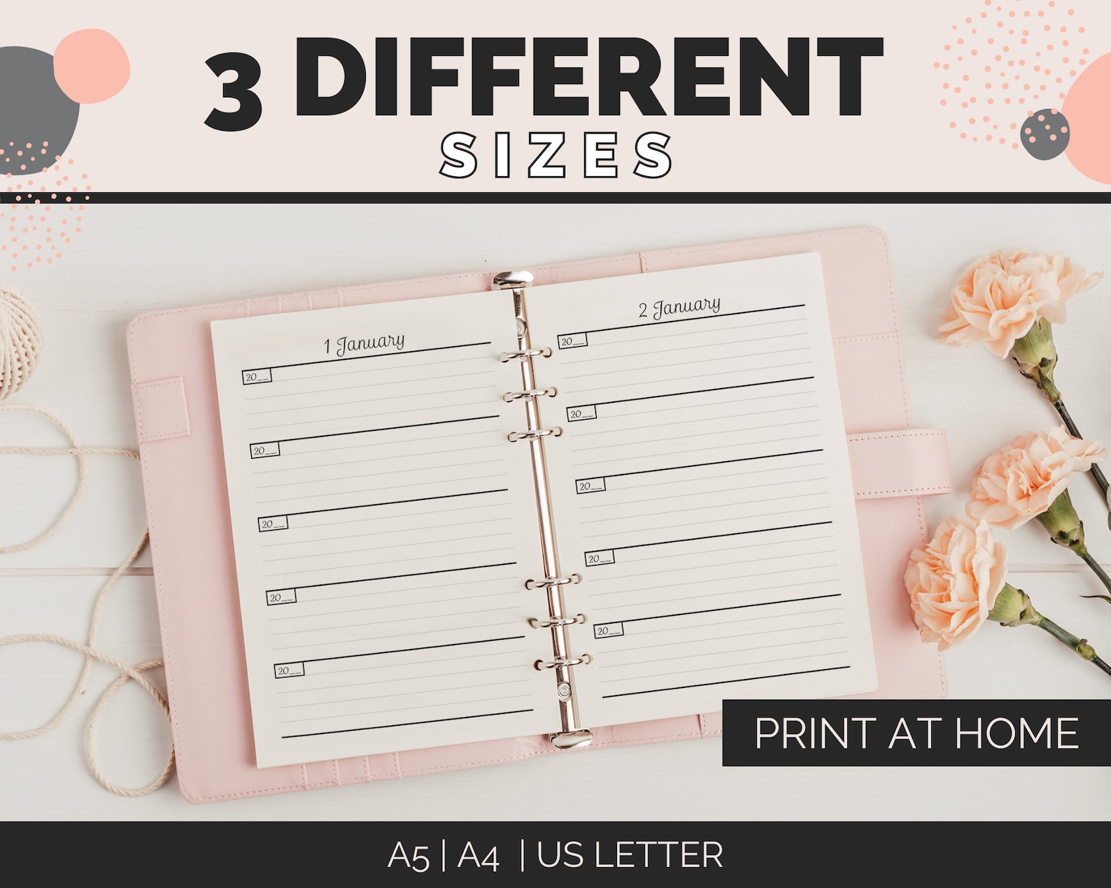 Printable PDF One Line A Day 5 Year Memory Journal | 366 Pages Book to ...
