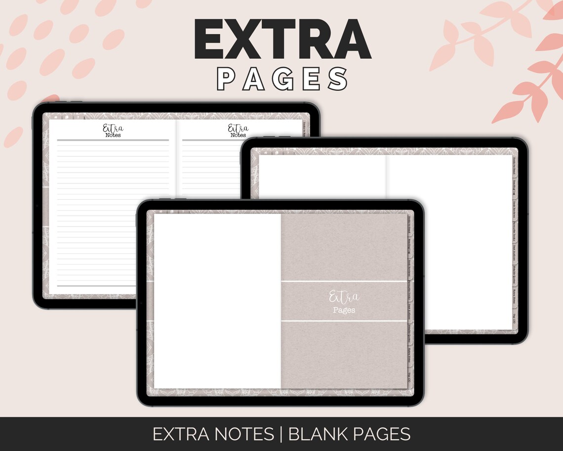 Digital Reading Journal iPad Planner for Goodnotes Notability Etc ...