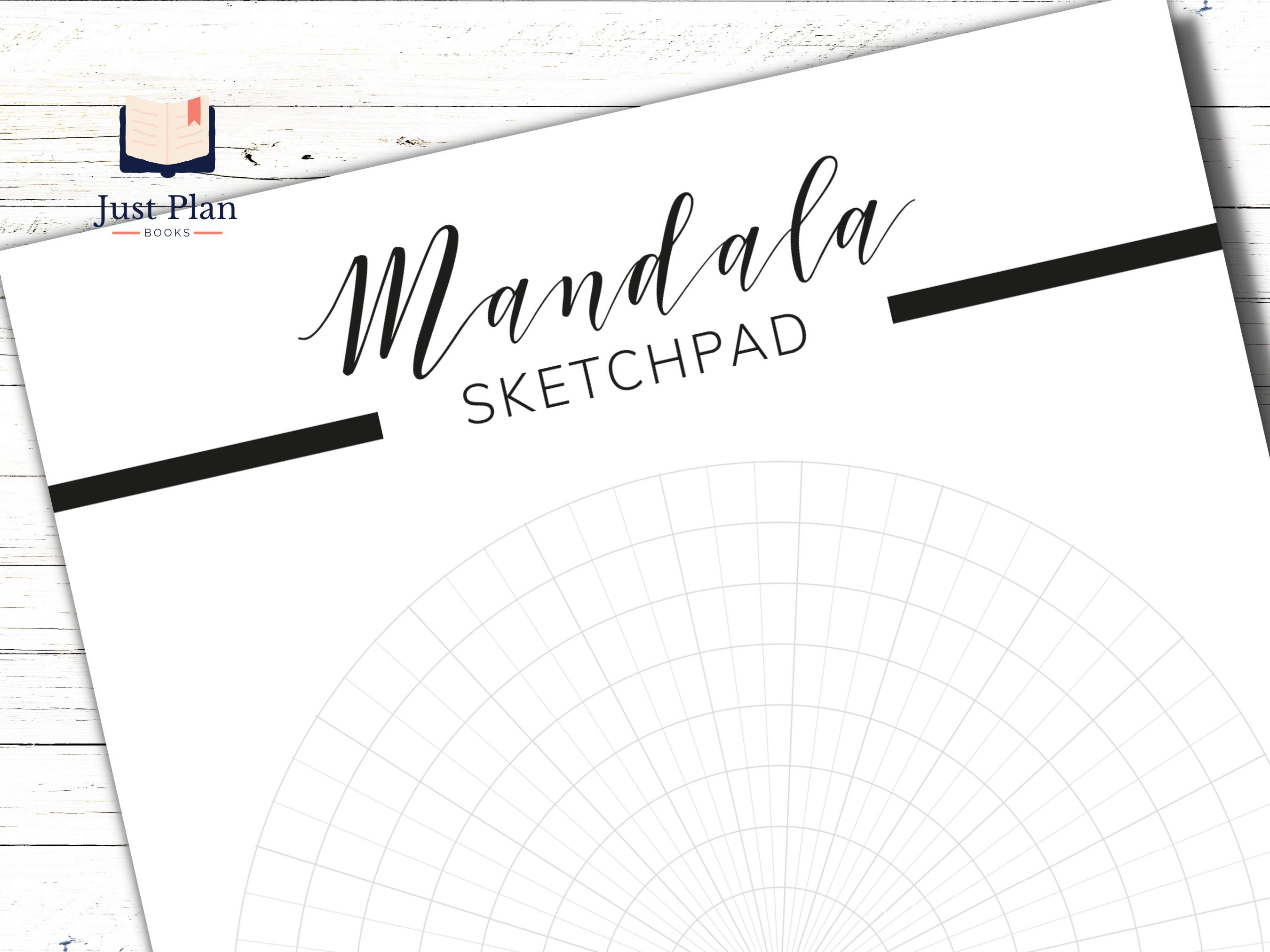 Mandala Drawing Template Blank Grid Notepad Sketchpad Etsy