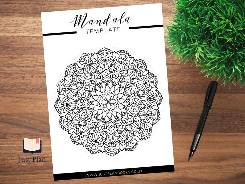 Blank Mandala Template Printable PDF Circle Grid Drawing Stencil Easy Blank Mandala Template Printable PDF Circle Grid Drawing Stencil Easy