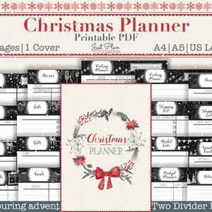 Christmas Planning Printables - 26 Christmas Planner Inserts to organise every aspect of your xmas.