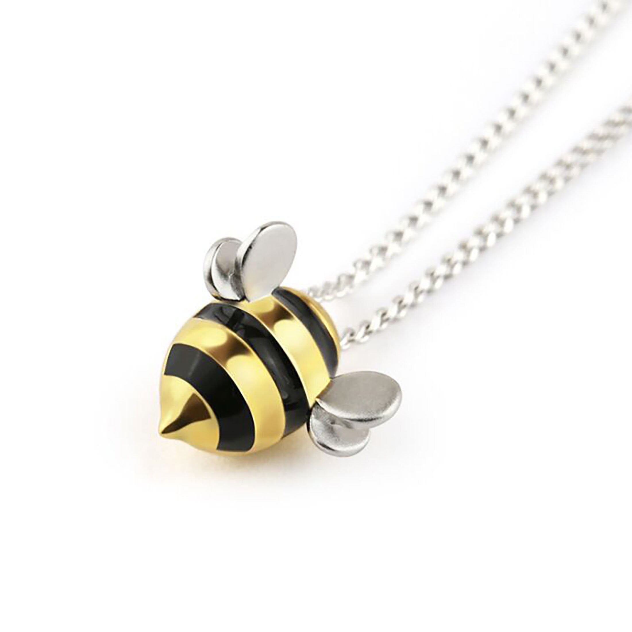 Cute bee necklace sale