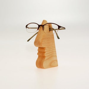 Wooden glasses stand / Face for your glasses