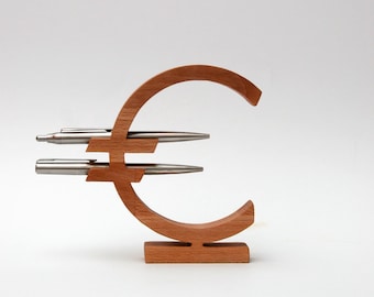 Portalápices europeo de madera de haya, organizador de escritorio