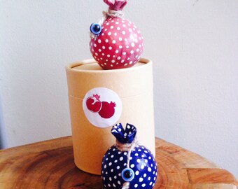 handmade ceramic pomegranate