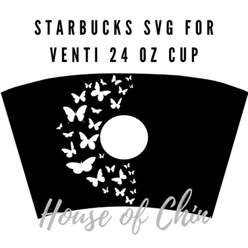 Download BUTTERFLY SVG tamaño para Starbucks Venti Cup | Etsy