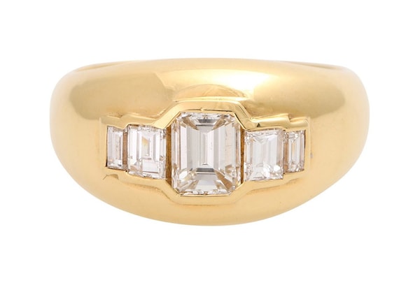 cartier engagement ring baguettes