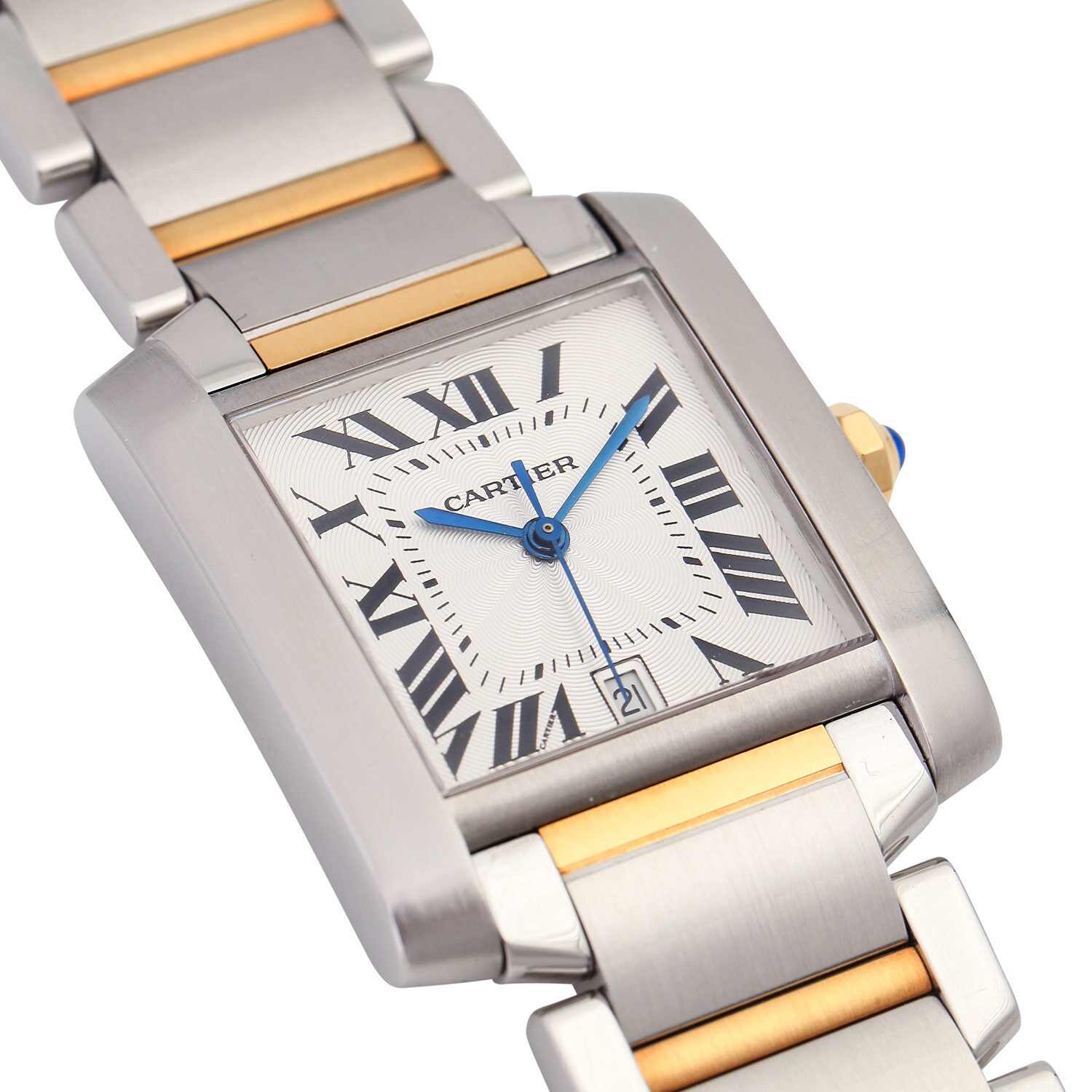 cartier tank française small gold