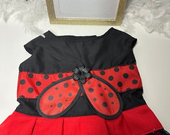 Ladybug Inspired Handmade Pet Outfit