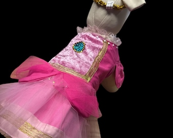 Vestido de princesa guisante hecho a mano