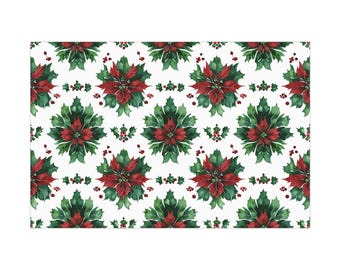 Festive Gift Wrap Papers for Holidays, Christmas Wrapping Paper, Elegant Gift Wrap for Special Occasions, Floral Holiday Gift Wrap,