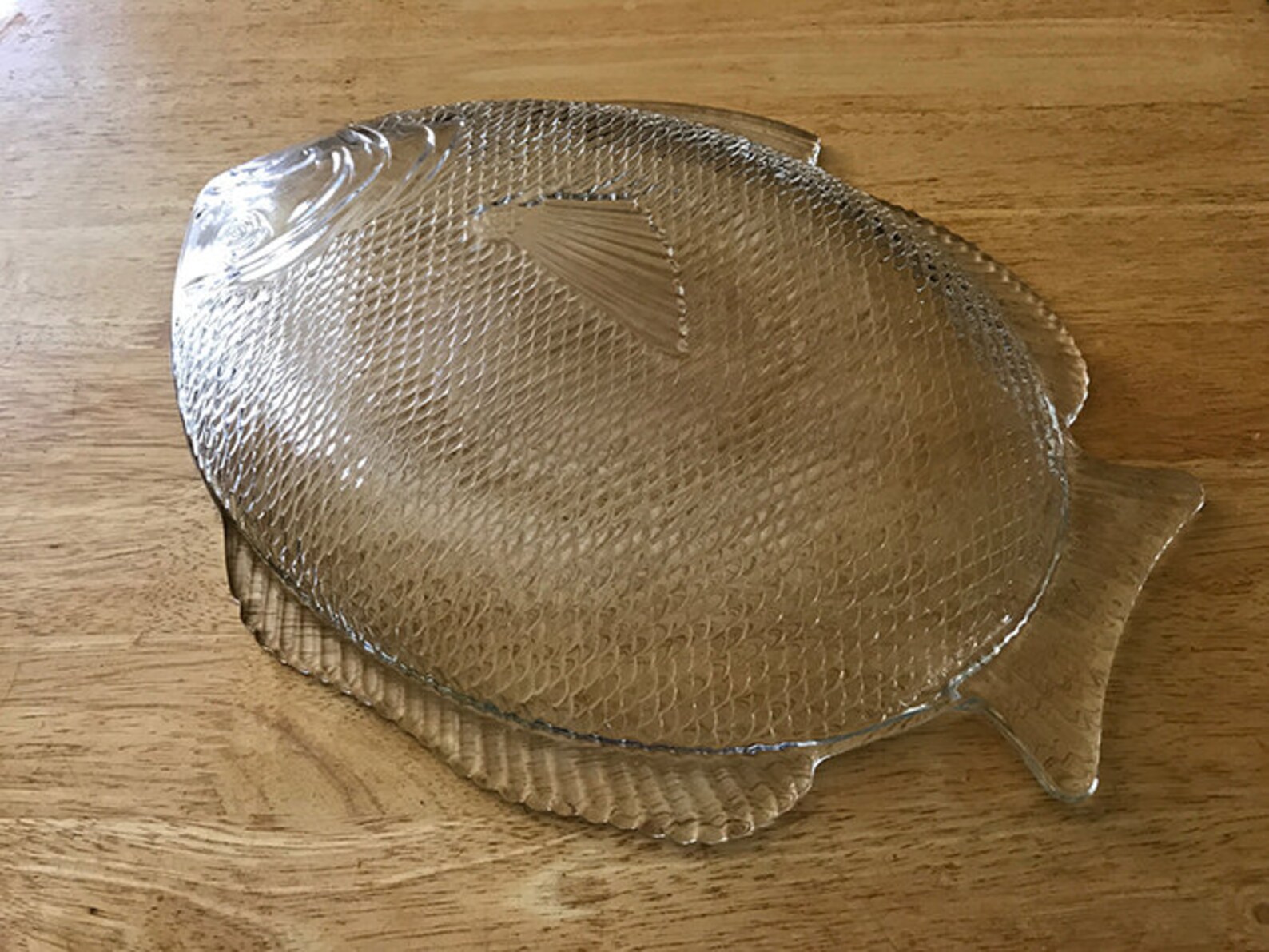 Glass FISH Shaped Serving Platter TrayFun tableware serving Etsy