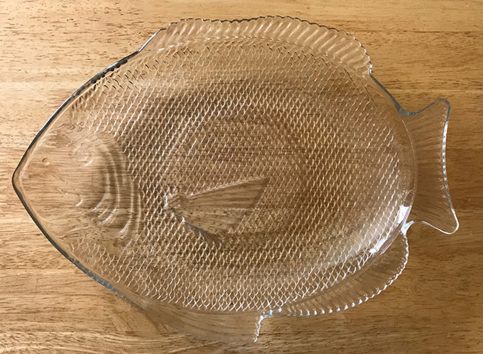Glass FISH Shaped Serving Platter TrayFun tableware serving Etsy