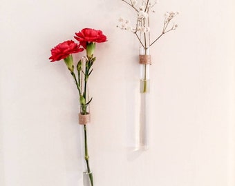 little hanging vase - handmade hang vases - test tube vase