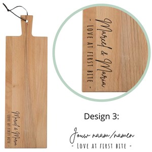Personalized serving board - choose your board and text - cutting board with personal text - snack platter with your own name / names image 6