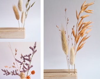 mini bunch of dried flowers (for card and dried flower holder)