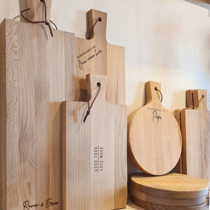 Personalized serving board - choose your board and text - cutting board with personal text - snack platter with your own name / names image 10
