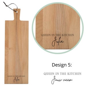Personalized serving board - choose your board and text - cutting board with personal text - snack platter with your own name / names image 8