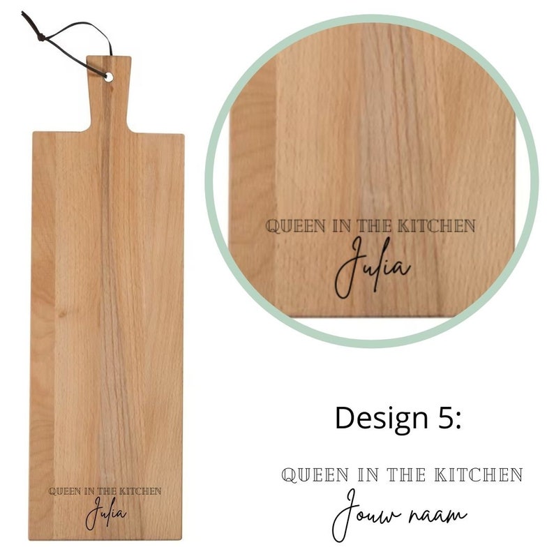 Personalized serving board - choose your board and text - cutting board with personal text - snack platter with your own name / names image 8