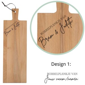 Personalized serving board - choose your board and text - cutting board with personal text - snack platter with your own name / names image 4