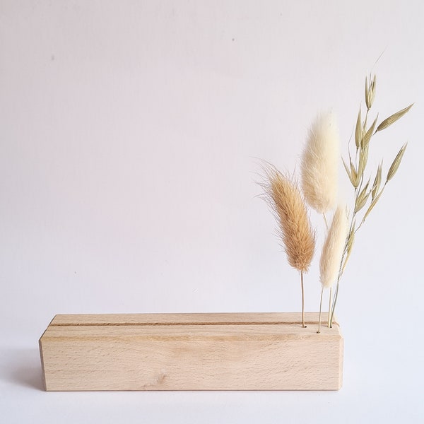 card and dried flower holder 15 cm. - Medium cardholder with space for dried flowers - display for cards and pictures - photo display