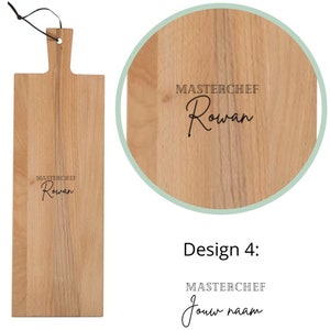 Personalized serving board - choose your board and text - cutting board with personal text - snack platter with your own name / names image 7