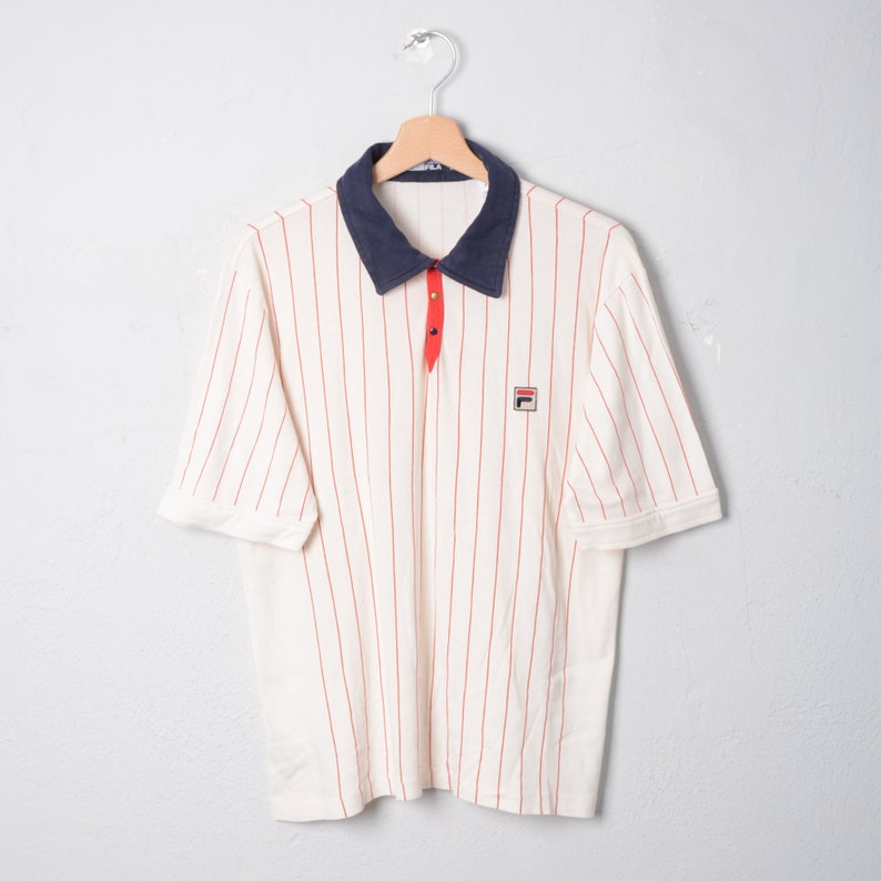fila white line polo