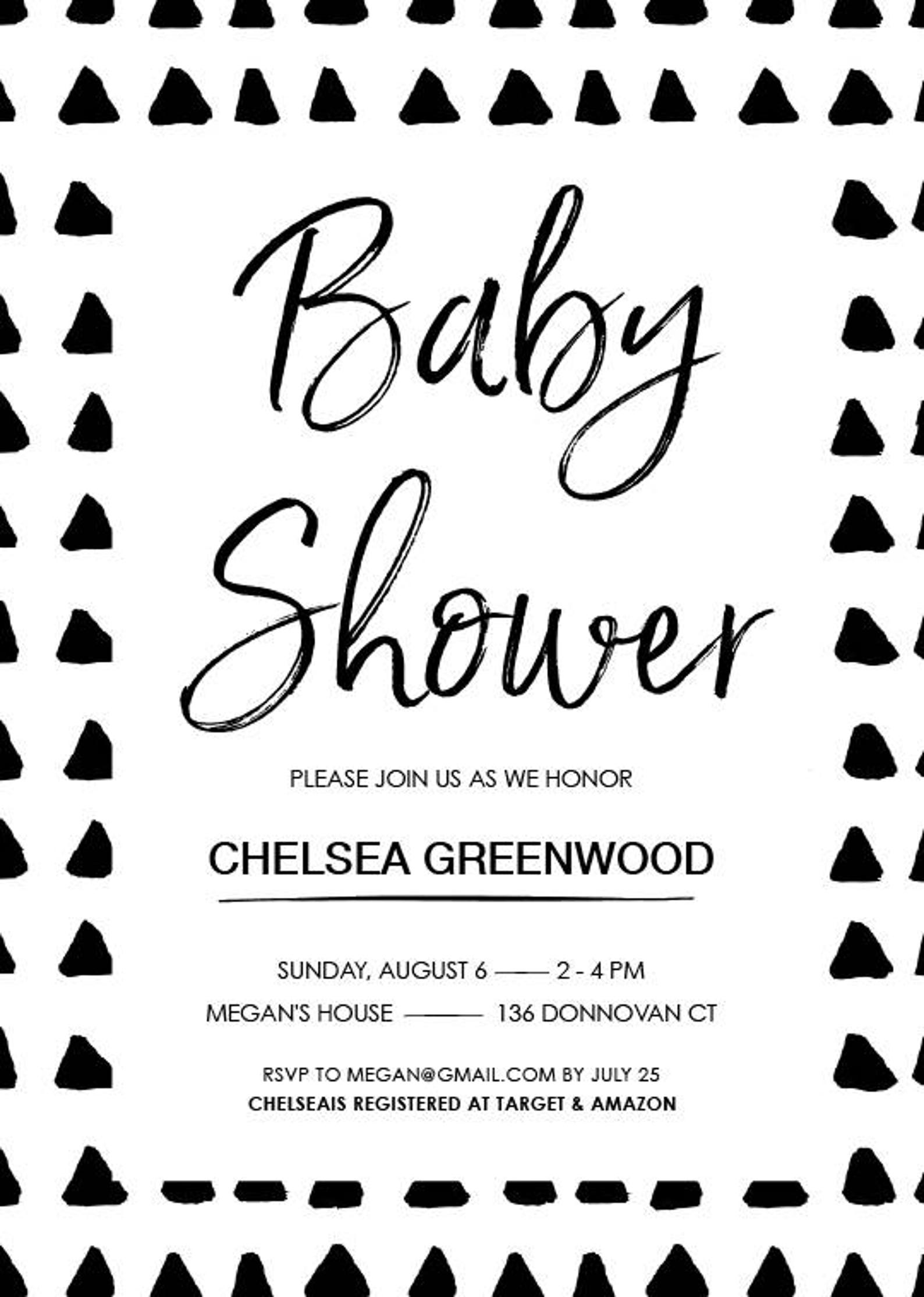 Baby Shower Invitation. Instant Download. Printable Baby Etsy