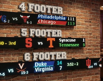 LED Sports Wall Ticker (customizable + additional features)
