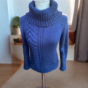 Down East Turtleneck Pullover Sweater - 100% Fine Superwash Merino - Made to Order