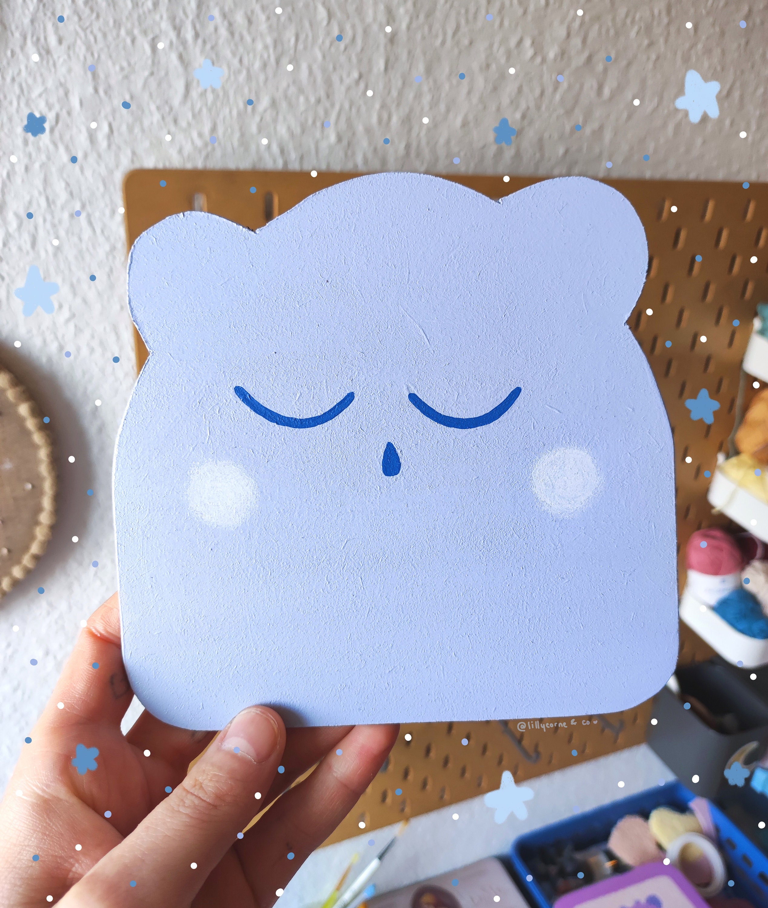 Plusieurs Coloris - Décoration Murale en Bois Monstre Pastel Uni